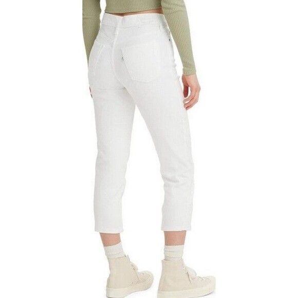 NWT Levi's 311 Shaping Skinny Capri Jeans Mid Rise White - Picture 2 of 3